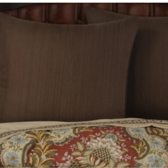 NWT - J. Queen New York, Chocolate Brown European Sham - Picture 2 of 8